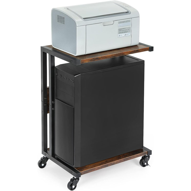 18.11'' H x 15.7'' W Laptop/Tablet Storage Cart with Wheels