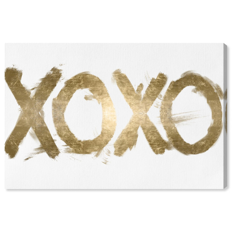 Xoxo uni - art textuel, H 20 po x l 30 po