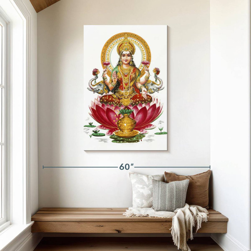 Adella Goddess Lakshmi, 45" H x 30" W