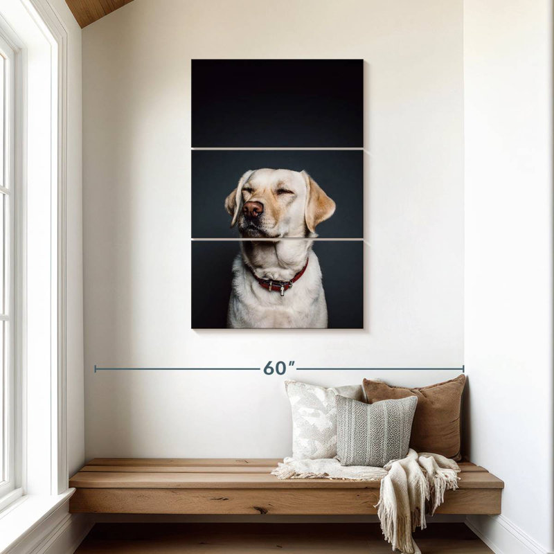 Brampt Squinting Labrador, 45" H x 28" W