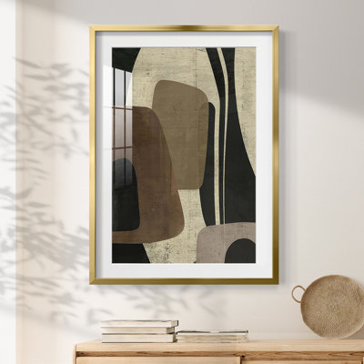 «Retro Form Collage II», impression encadrée