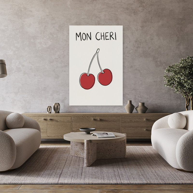 Art mural Mon Cheri Cherries, H 48 po x l 32 po