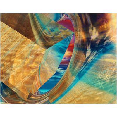 Cube and Torus by Scott J. Menaul - Unframed Graphic Art Print on Metal