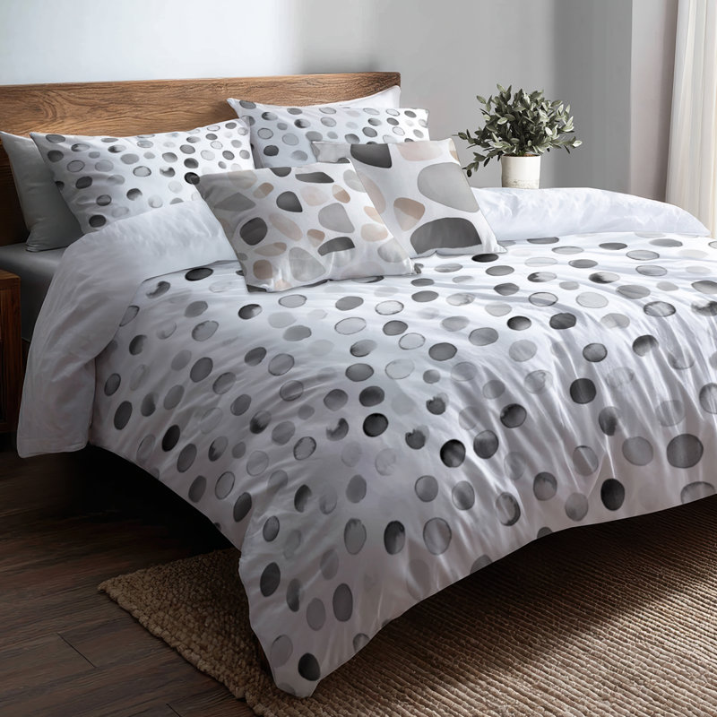 Ensemble de housse de couette moderne 5 pièces - Ensemble de literie et coussin décoratif