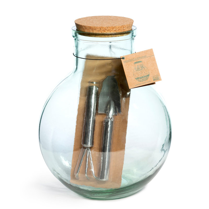 Nataiya Glass Terrarium - Solar Powered