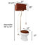 Toilette suspendue murale 1,6 GPF (siège non inclus)