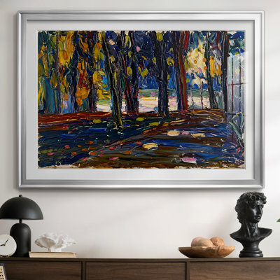 Étude d'automne - Wassily Kandinsky - Impression encadrée avec passe-partout et verre - 1908