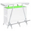 Armoire vin blanc brillant avec DEL