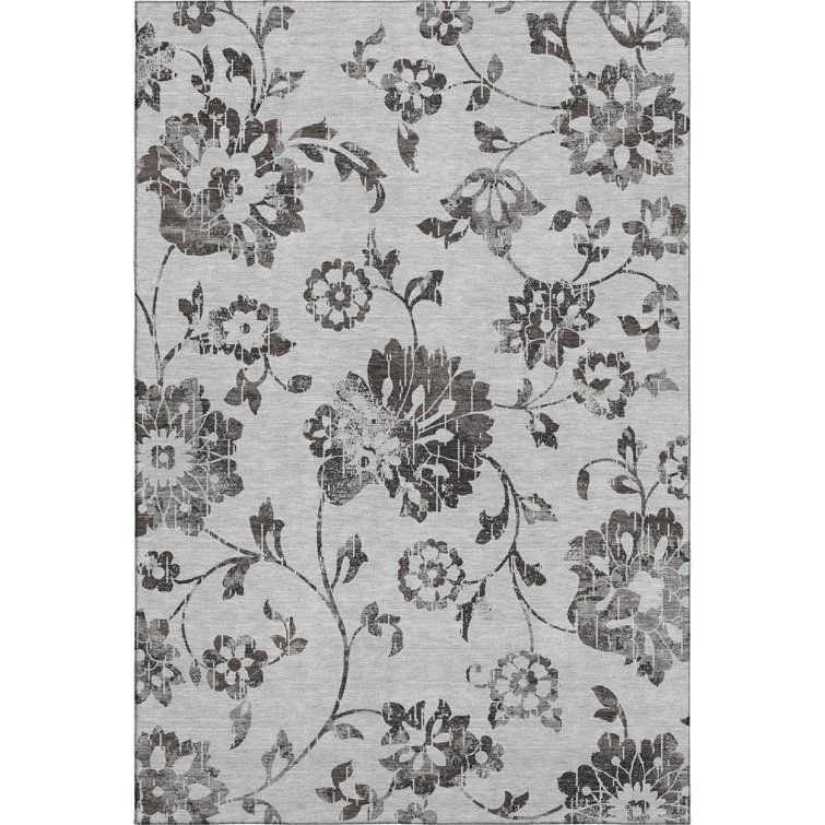 Premium Machine Washable Prisco Gray Rug