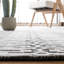 Damalis Geometric Handmade Flatweave Black/Ivory Area Rug-30033475