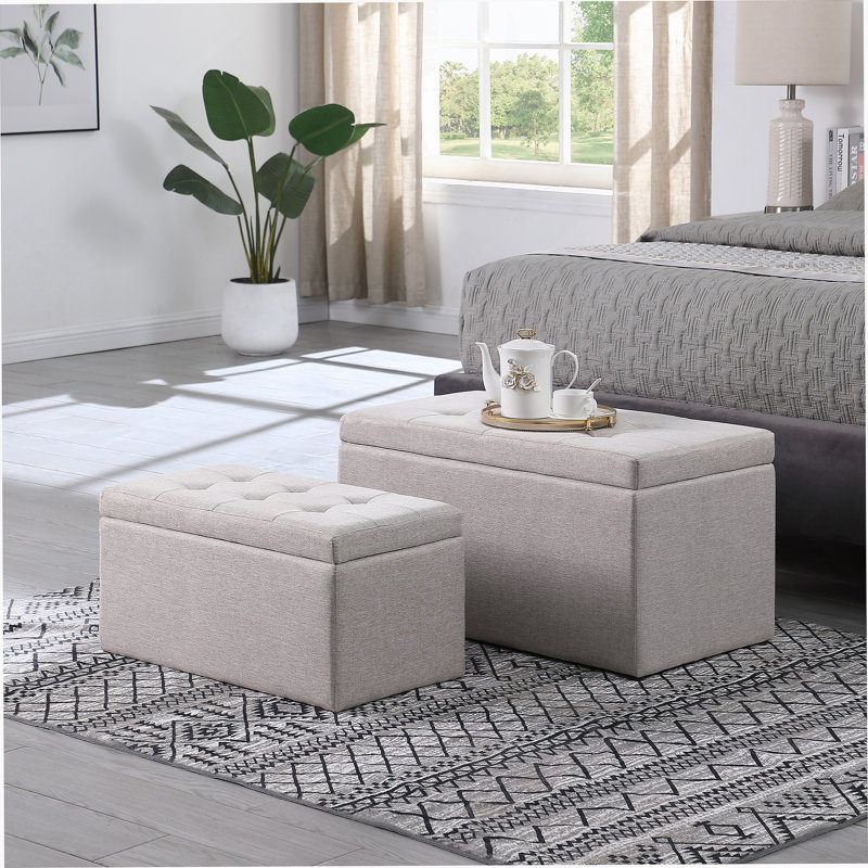 Ensemble de repose-pieds, Beige