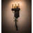 Rustic Lodge Iron Candle Wall Light