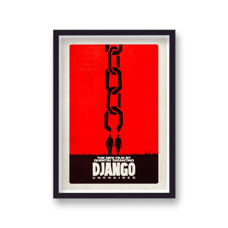 Django Unchained V2 Reimagined Movie Poster - Single Picture Frame Print