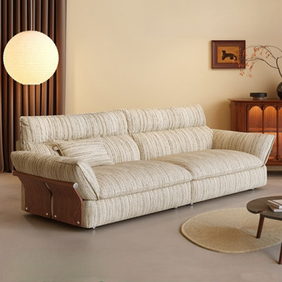 French Style Simple Fabric Living Room Sofa