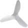 Kemp 52" 3 -ABS-Blade Propeller Modern Ceiling Fans no Light and with Remote Control