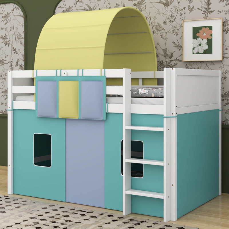Babiarz Kids Twin Loft Bed, Green