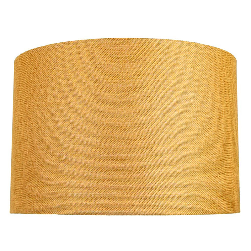 30cm Linen Drum Lamp Shade, Orche, 20cm H x 30cm W x 30cm D