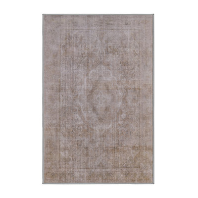 Tapis brun à motif abstrait Sebago