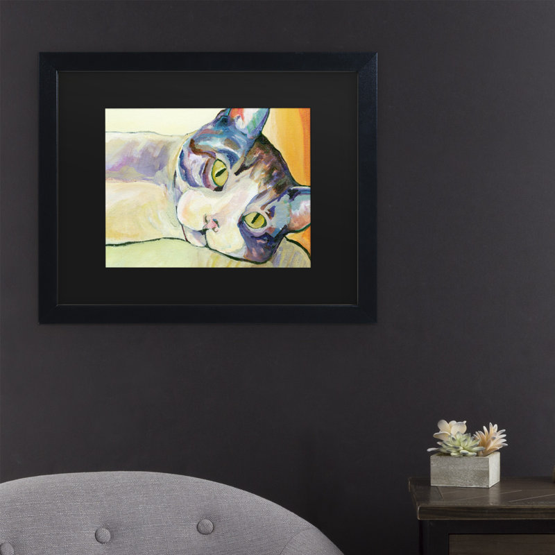 « pour le bain », reproduction d’art sur toile encadrée, H 11 po x l 14 po x P 0,5 po, Noir