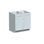 Armoire de base double à portes pleine grandeur de style Shaker de DL Cabinetry (prête à assembler) l 33 po x H 34,5 po x P 24 po - gris tourterelle