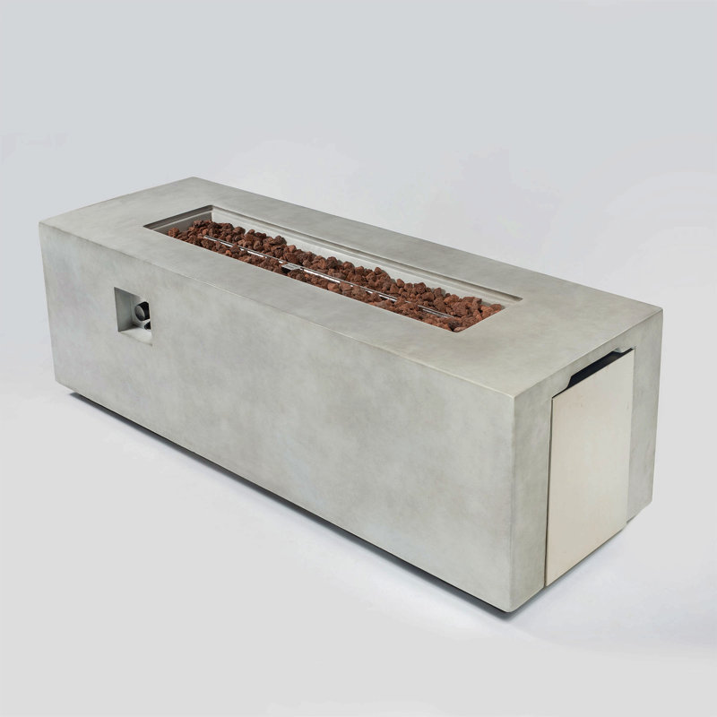 Concrete Large Fire Pit Table, Concrete 