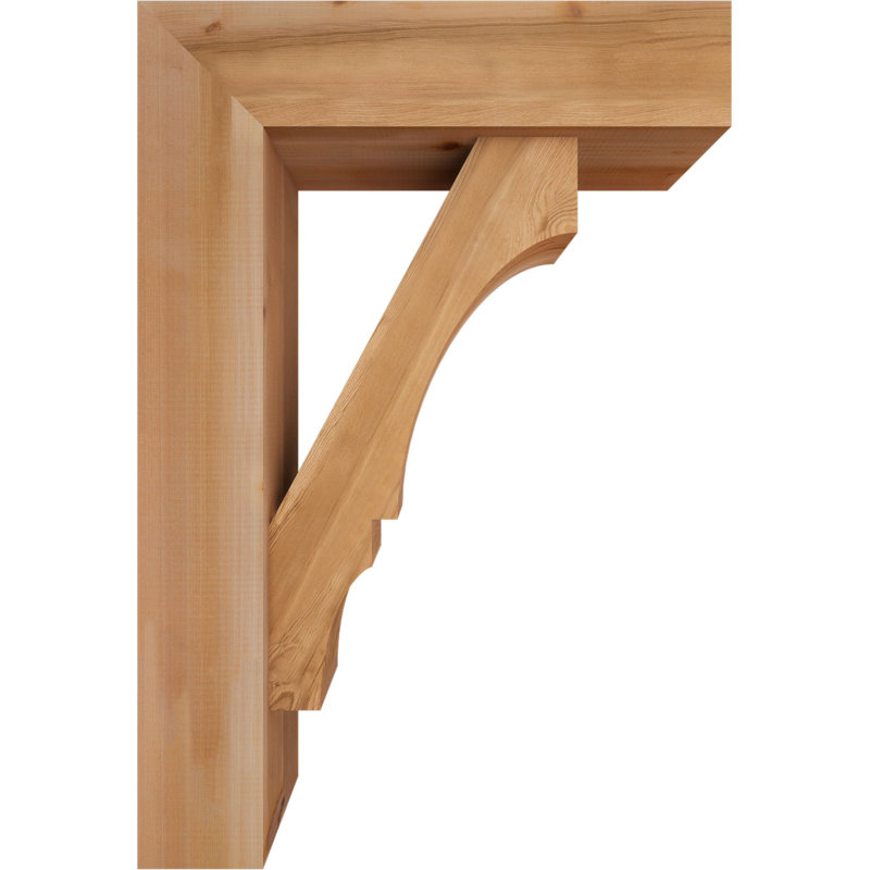 Support de bloc Balboa avec entretoise décalée, 38 x 26, Cèdre rouge occidental de l 7 1/2 po (lisse)