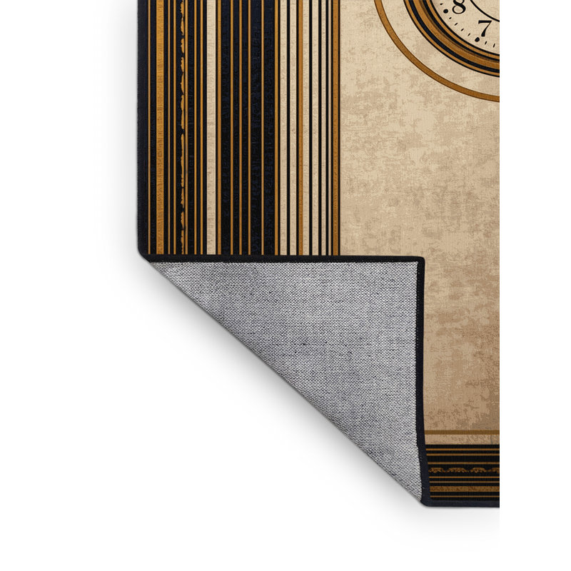 Tapis abstrait moderne et contemporain lavable à la machine Alexa, 3x5