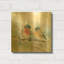 «Bluebird Couple in Spring» par Katrina Pete, art mural en métal doré, 12 po x 12 po-702978881