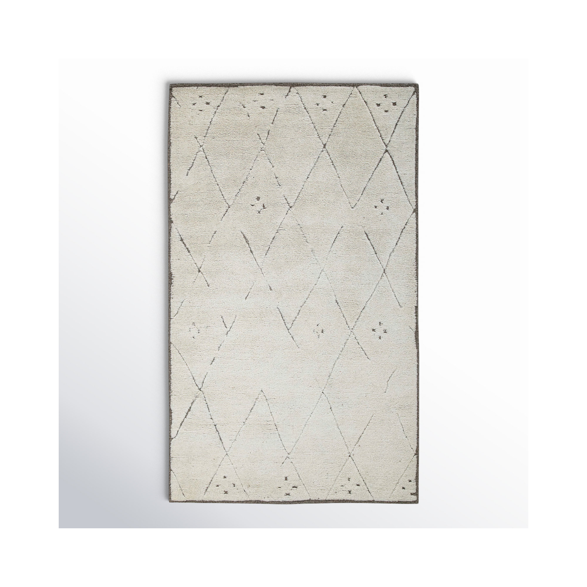 Carolan Hand Tufted Wool Rug, Rectangle 3' x 5'