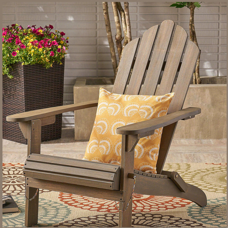 Chaise Adirondack pliable Hollywood, Gris
