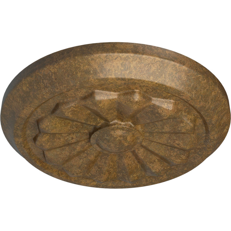 Médaillon de plafond Endurathane Olivia, 7 7/8 po x P 1 1/8 po (convient aux auvents jusqu'à 3 1/2 po), Bronze huilé