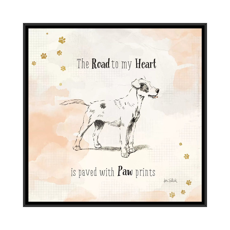 « fourrure friends i », impression sur toile, H 18 po x l 18 po x P 1,5 po, Toile avec cadre noir, Pas de tapis