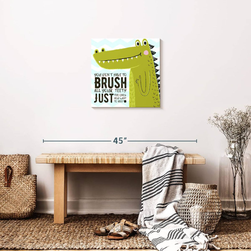 «Brush Dino», impression sur toile, H 20 po x l 20 po x P 1,25 po