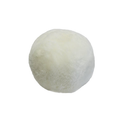 Shorn Wool Sheepskin Ball Pillow