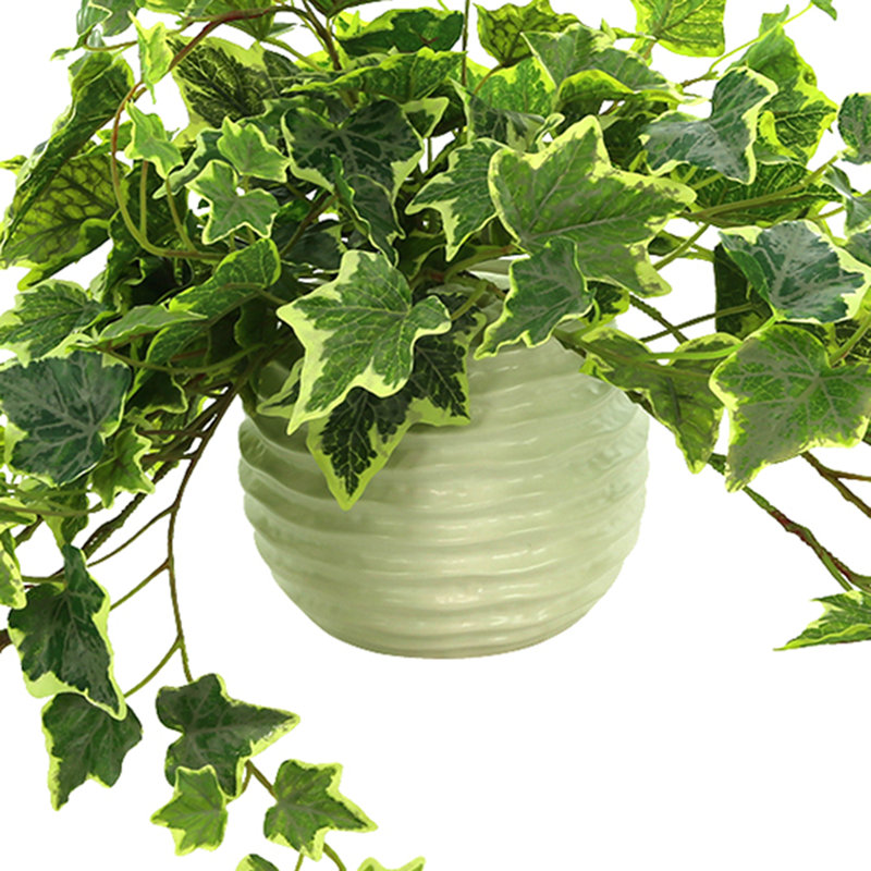 Verdant Vines Faux Ivy Plant in Ceramic Pot