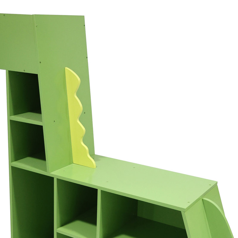 Teamson Kids Dinosaur Bookcase / Toy Organizer
