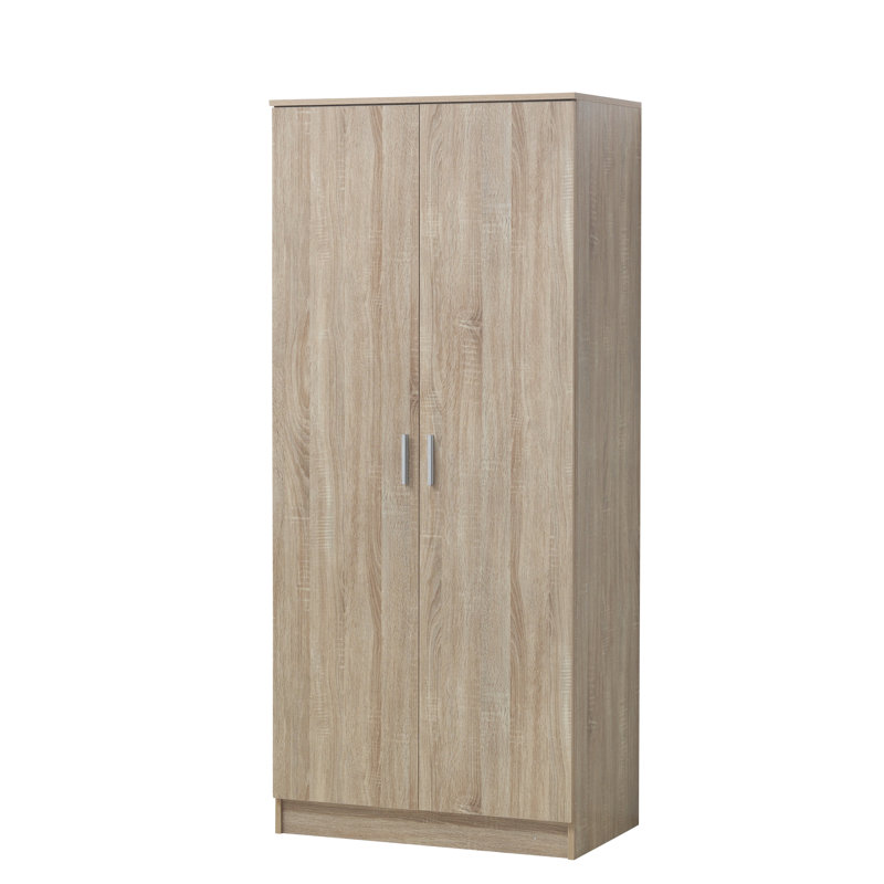 Deanda 2 Door Manufactured Wood Wardrobe, Sonoma Oak