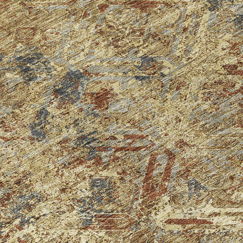  Mahaney Indoor/Outdoor Area Rug with Non-Slip Backing, Rectangle 1'8" x 2'6"