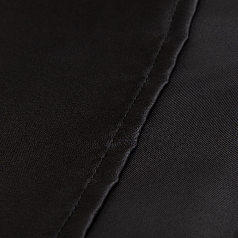  Satin Pillow Cases, Black, Standard