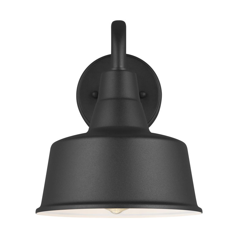 Barn Light - Light Outdoor Barn Light, No, Black, 10" H x 8" W x 8" D