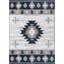 Tapis bleu marine / ivoire en polypropylène tissé à la machine Giselly-88763730