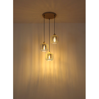 Aksh 3 - Light Natural Geometric Pendant