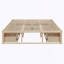 Grand lit plateforme avec 6 tiroirs de rangement-326604638