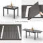 Table de salle à manger extensible en aluminium Uran