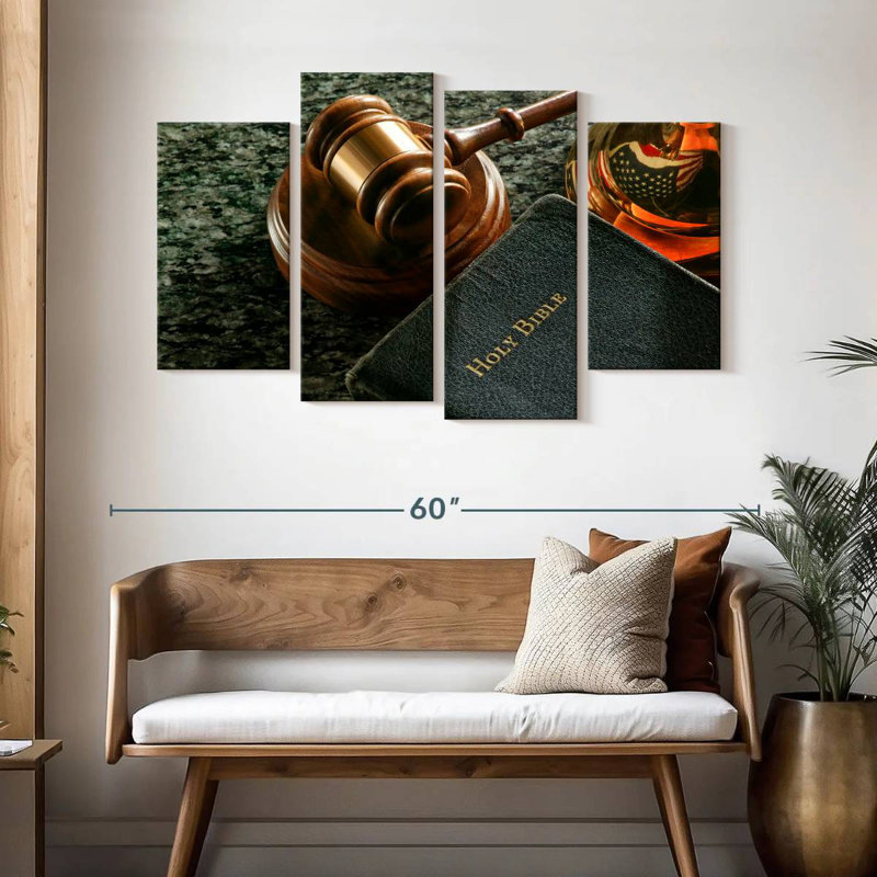 Alcaraz US Justice System, 32" H x 52" W