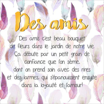 Plaque décorative Joita DEL Avec Dits - Des Amis