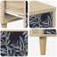 36cm W Engineered Wood Bedside Table
