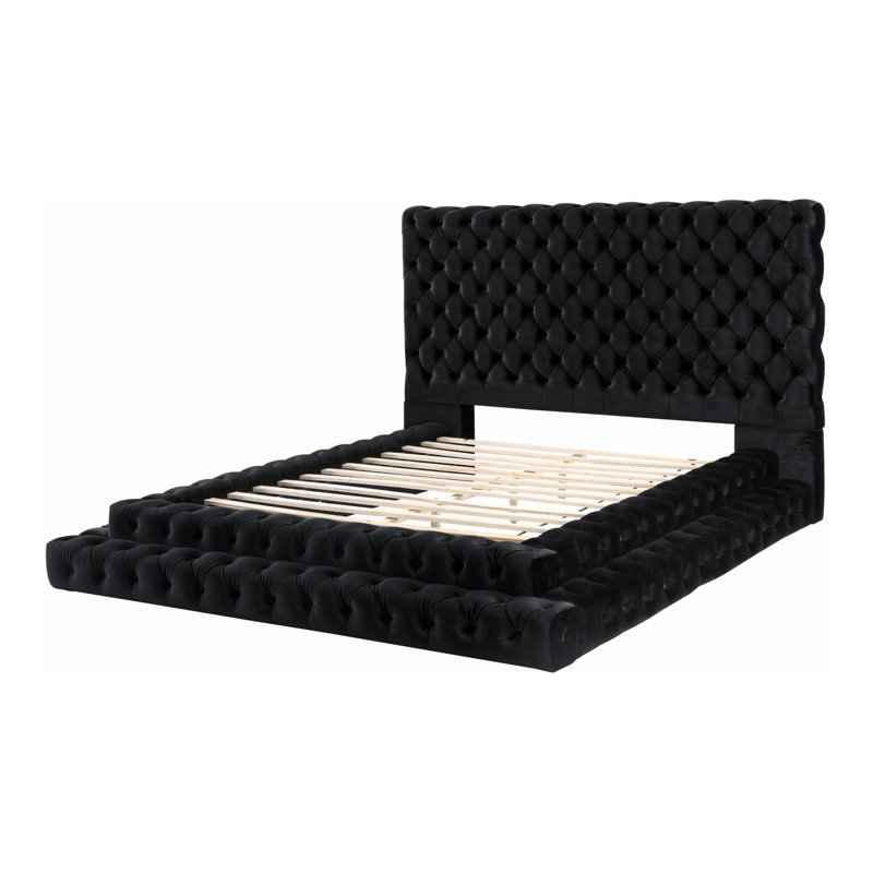E.King Bed, Black, Black, King