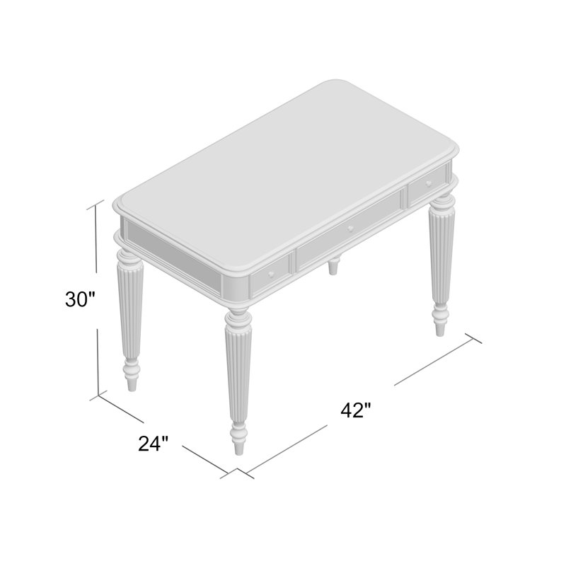 HomeOffice Solid Wood Writing Desk
