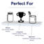 Arran Chunky Floating Shelf Kit, White Shelving, Foil-Wrapped Finish-67063304-67063305